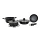 Набор посуды Gimex Cookware Set induction 7 предметов Black (6977222)