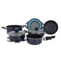 Набір посуду Gimex Cookware Set induction 9 предметів Blue (6977225)