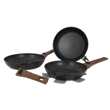 Набор сковородок Gimex Frying Pan Set 3 предмета Black (6979264)