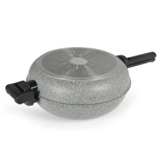Сковородка двойная Flonal Dura Induction Rocky Twins 28 см с решеткой (RKIWP2830)