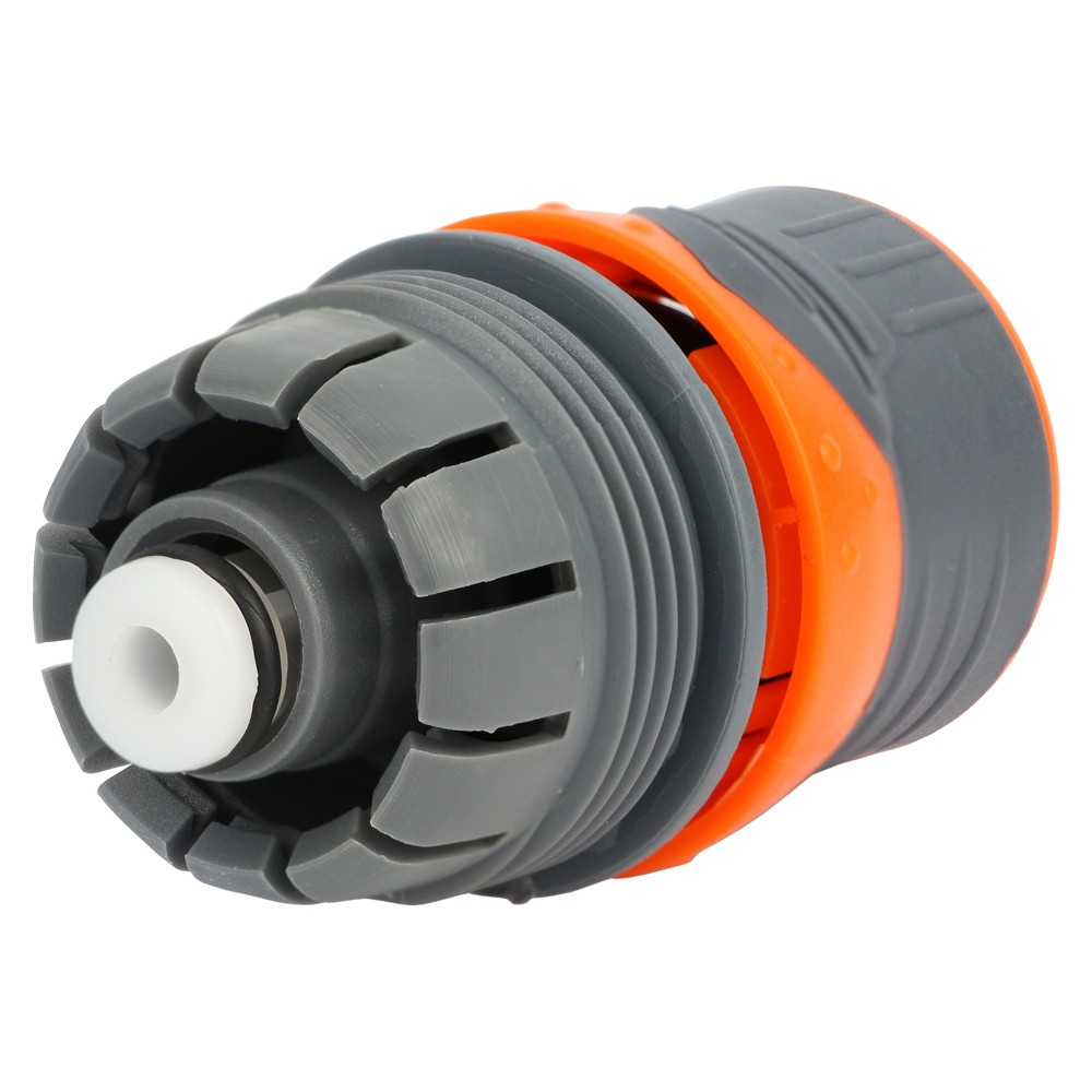 Конектор 1/2" Flora швидкознімний для шланга 3/4" аквастоп з замком (ABS+TPR) (5015454)