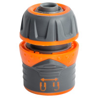 Коннектор Flora 1/2" быстросъемный для шланга 1/2" с замком (ABS+TPR) (5015464)