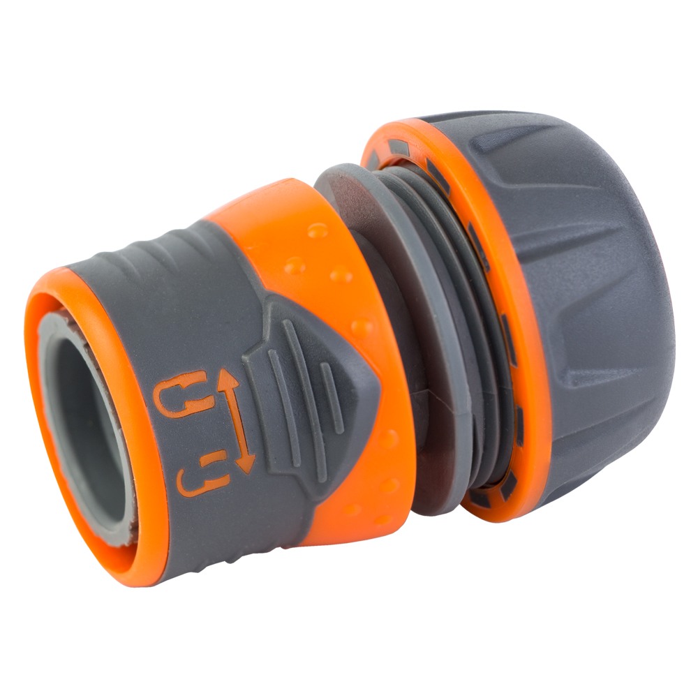Коннектор 1/2" Flora быстросъемный для шланга 3/4" с замком (ABS+TPR) (5015484)