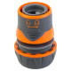 Коннектор 1/2" Flora быстросъемный для шланга 3/4" с замком (ABS+TPR) (5015484)
