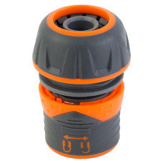 Коннектор 1/2" Flora быстросъемный для шланга 3/4" с замком (ABS+TPR) (5015484)