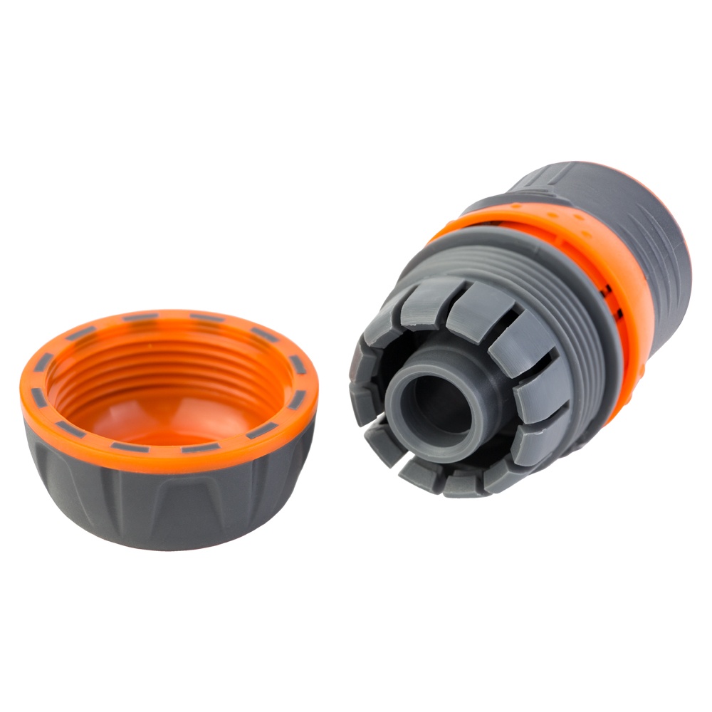 Коннектор 1/2" Flora быстросъемный для шланга 3/4" с замком (ABS+TPR) (5015484)