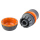 Коннектор 1/2" Flora быстросъемный для шланга 3/4" с замком (ABS+TPR) (5015484)