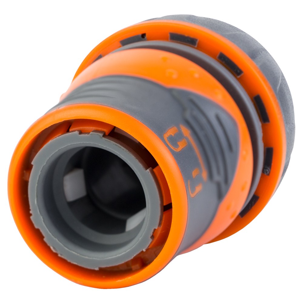 Коннектор 1/2" Flora быстросъемный для шланга 3/4" с замком (ABS+TPR) (5015484)