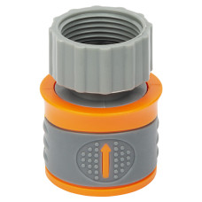 Коннектор 1/2" быстросъемный на кран 3/4" аквастоп (ABS+TPR) (5015584)