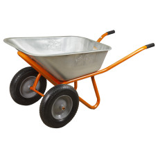 Тачка строительная FLORA двухколесная 100 л 15" 5056714