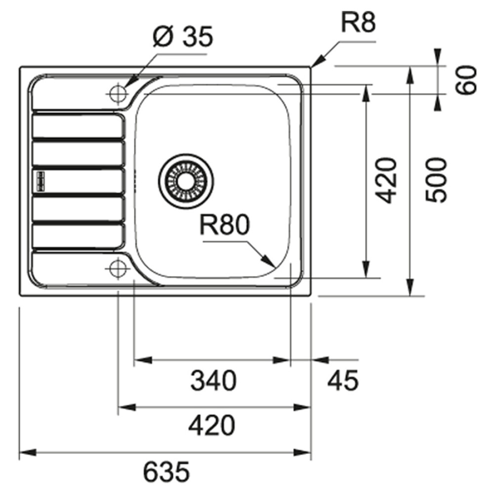 Мийка кухонна Franke Spark 101.0598.808
