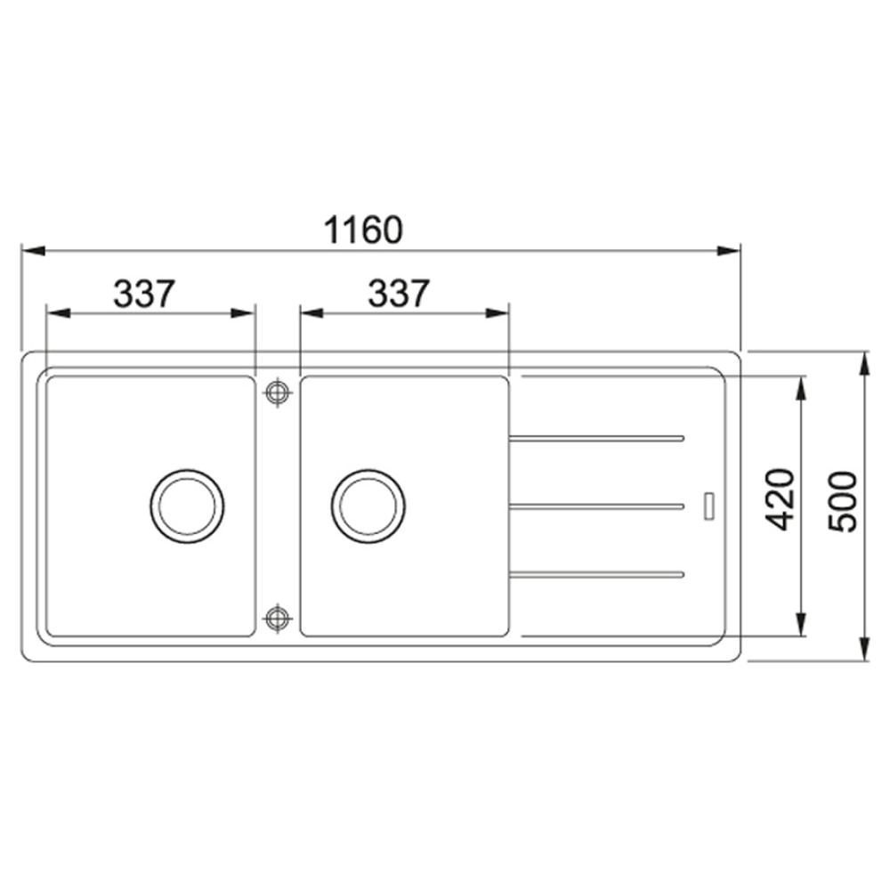 Мийка кухонна Franke Basis 114.0367.619