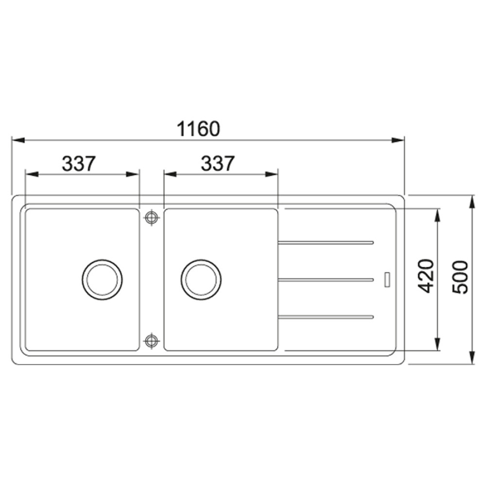Мийка кухонна Franke Basis 114.0367.654