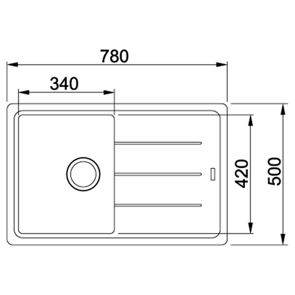 Мийка кухонна Franke Basis 114.0565.087
