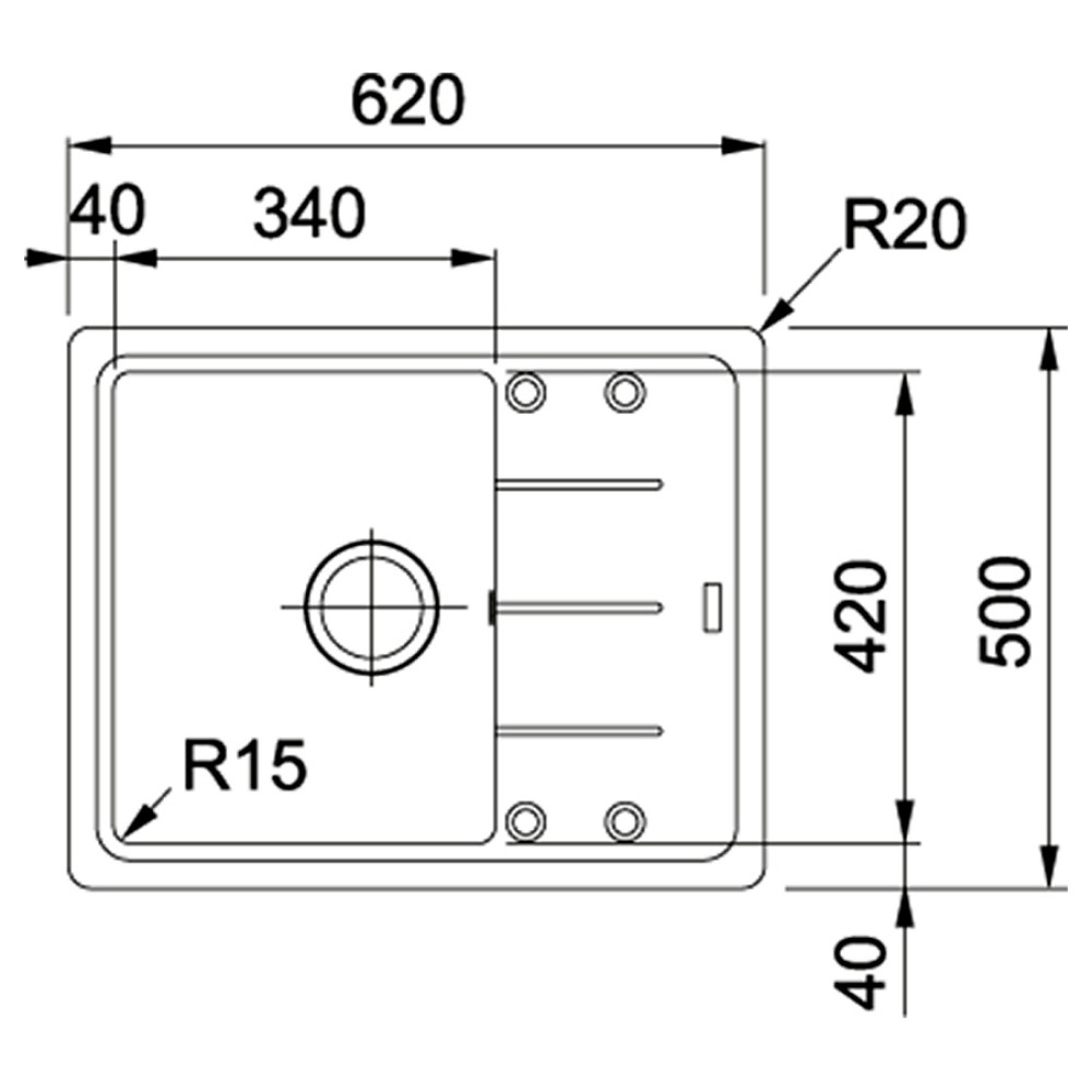 Мийка кухонна Franke BASIS BFG 114.0565.090