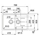 Мийка кухонна Franke Basis 114.0565.111