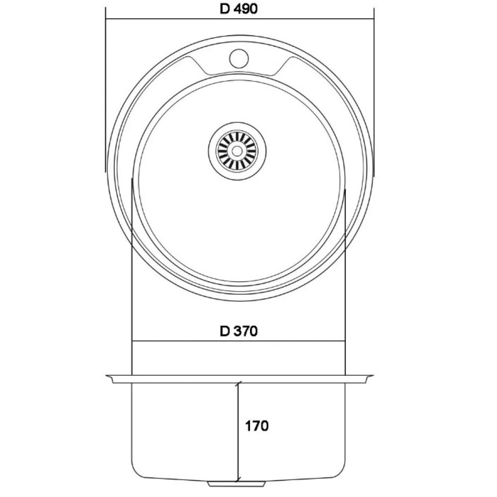 Кухонна мийка Romzha (Eko) Sorin Satin RO45486