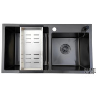 Кухонная мойка Romzha Arta U-730D BL RO43520