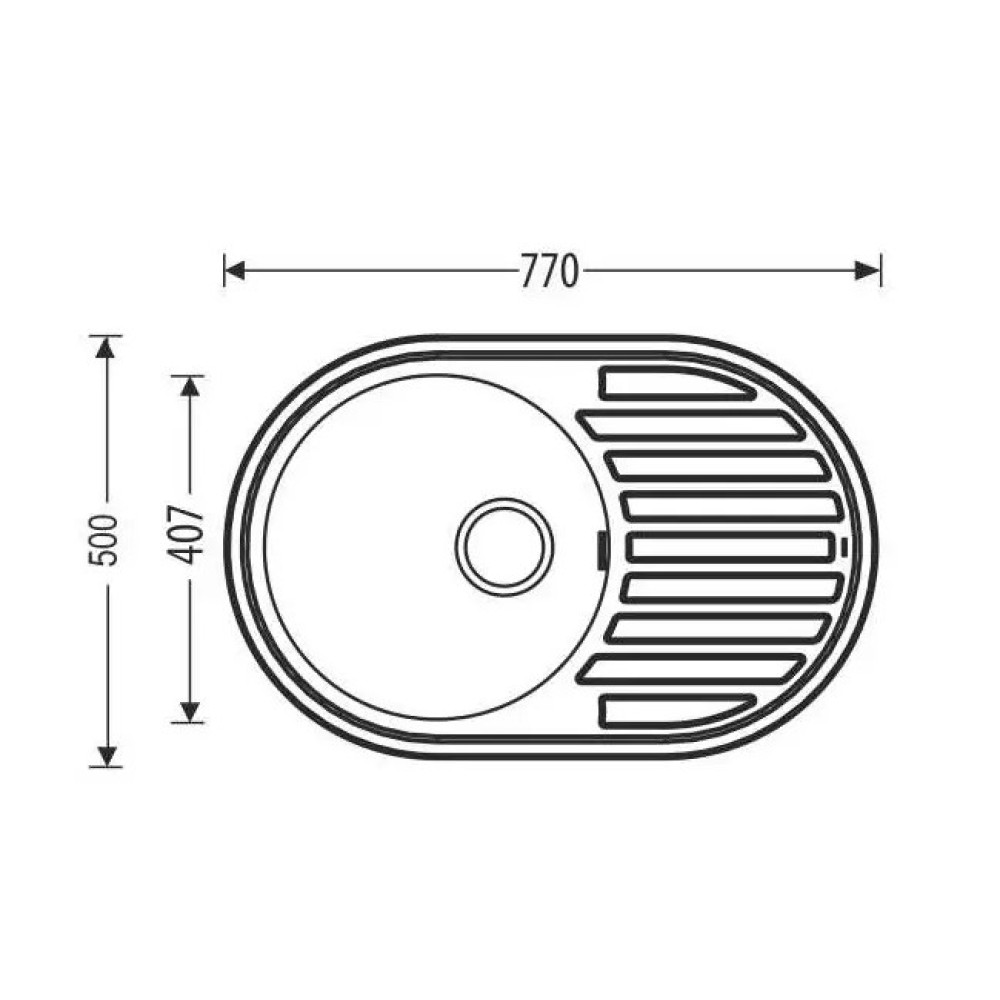 Кухонна мийка Romzha Dana Textura RO47130