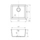 Кухонна мийка Romzha Mira U-400 Piesok (301) RO43405