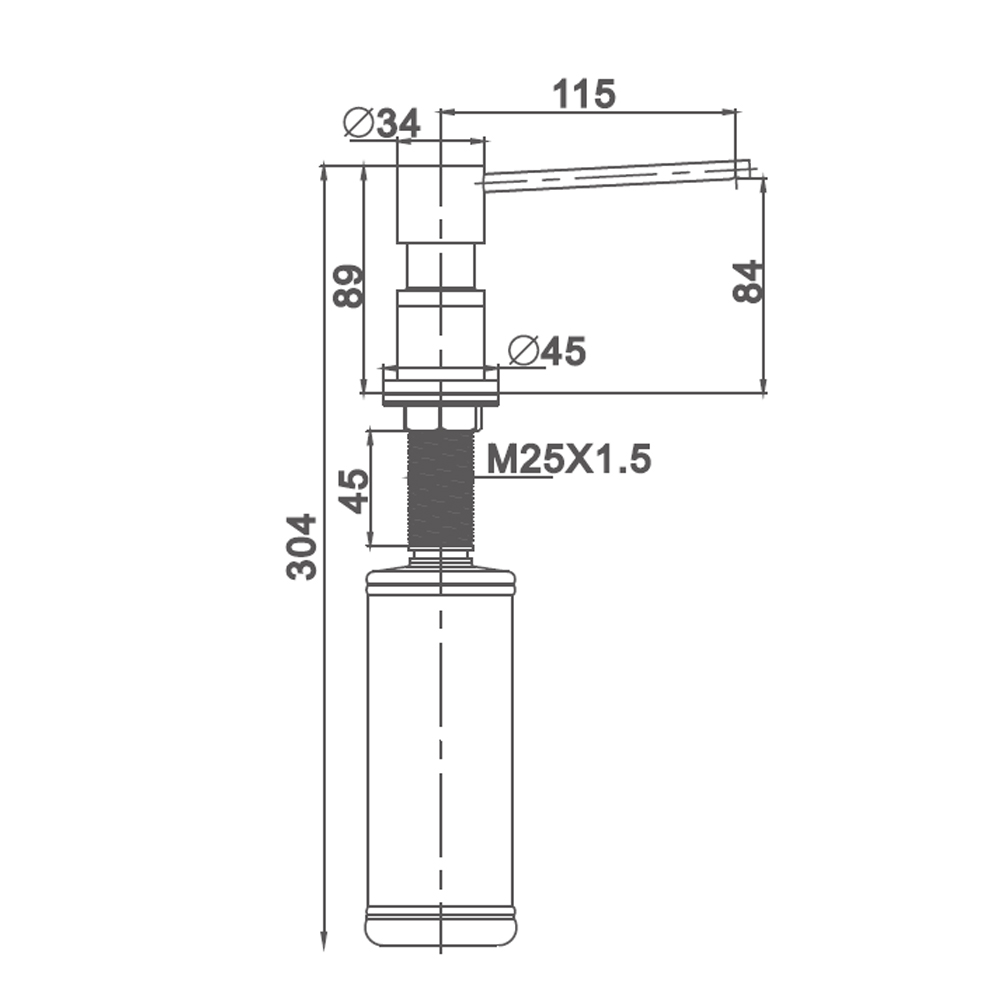 Дозатор для жидкого мыла Gappo G402-9