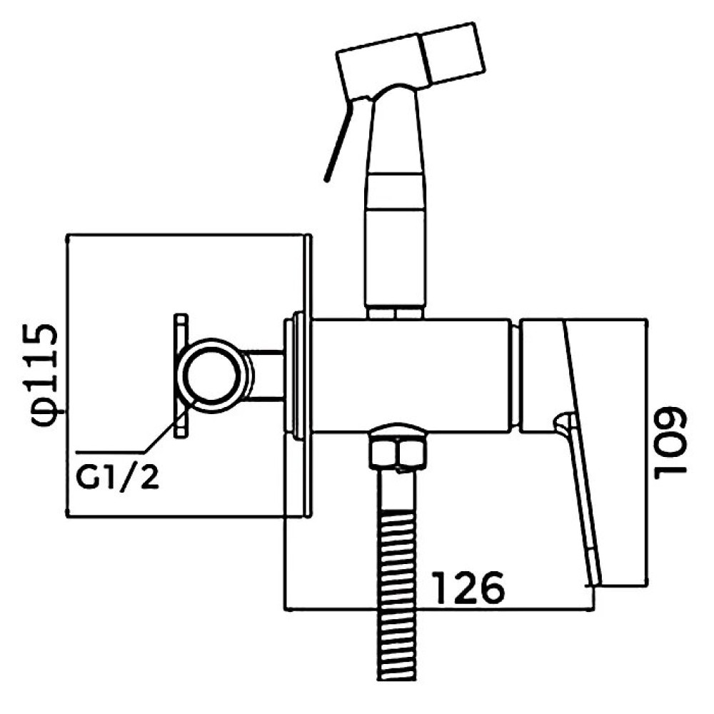Змішувач для душу Gappo G7299-30