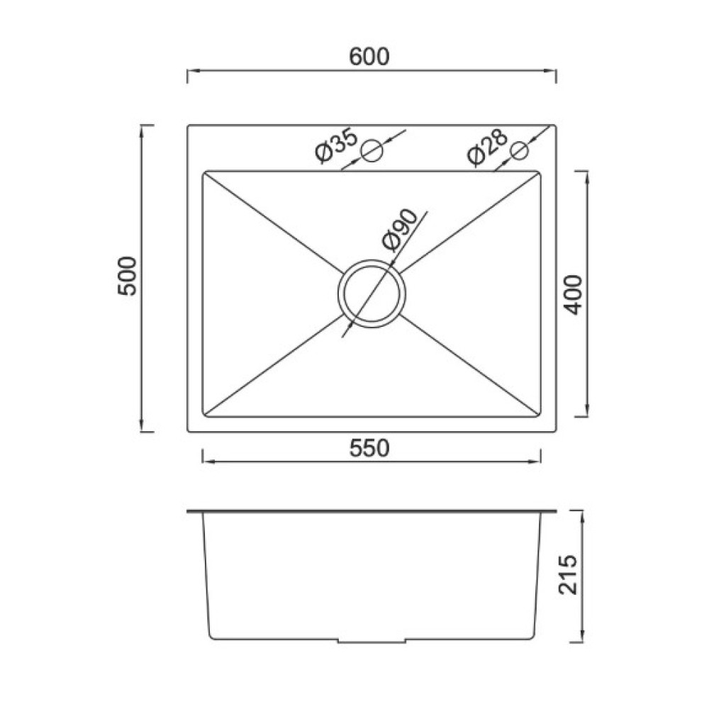 Кухонная мойка Gappo GS 6050-6 1045118