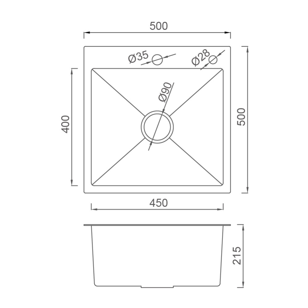 Кухонна мийка Gappo  GS 5050 1045119