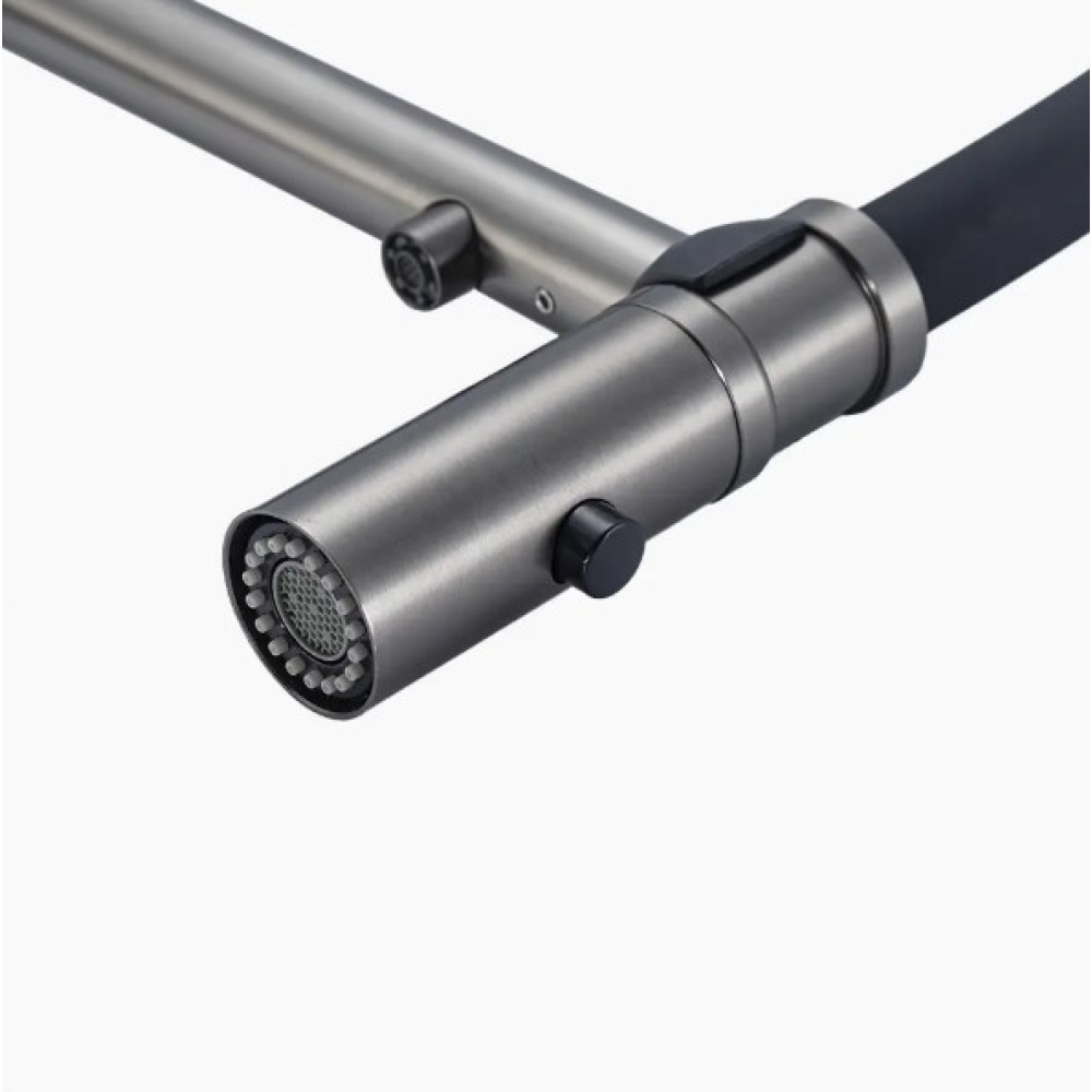 Кухонная мойка Gappo GS7547-19 + смеситель + сифон + колландер + дозатор + омыватель стаканов