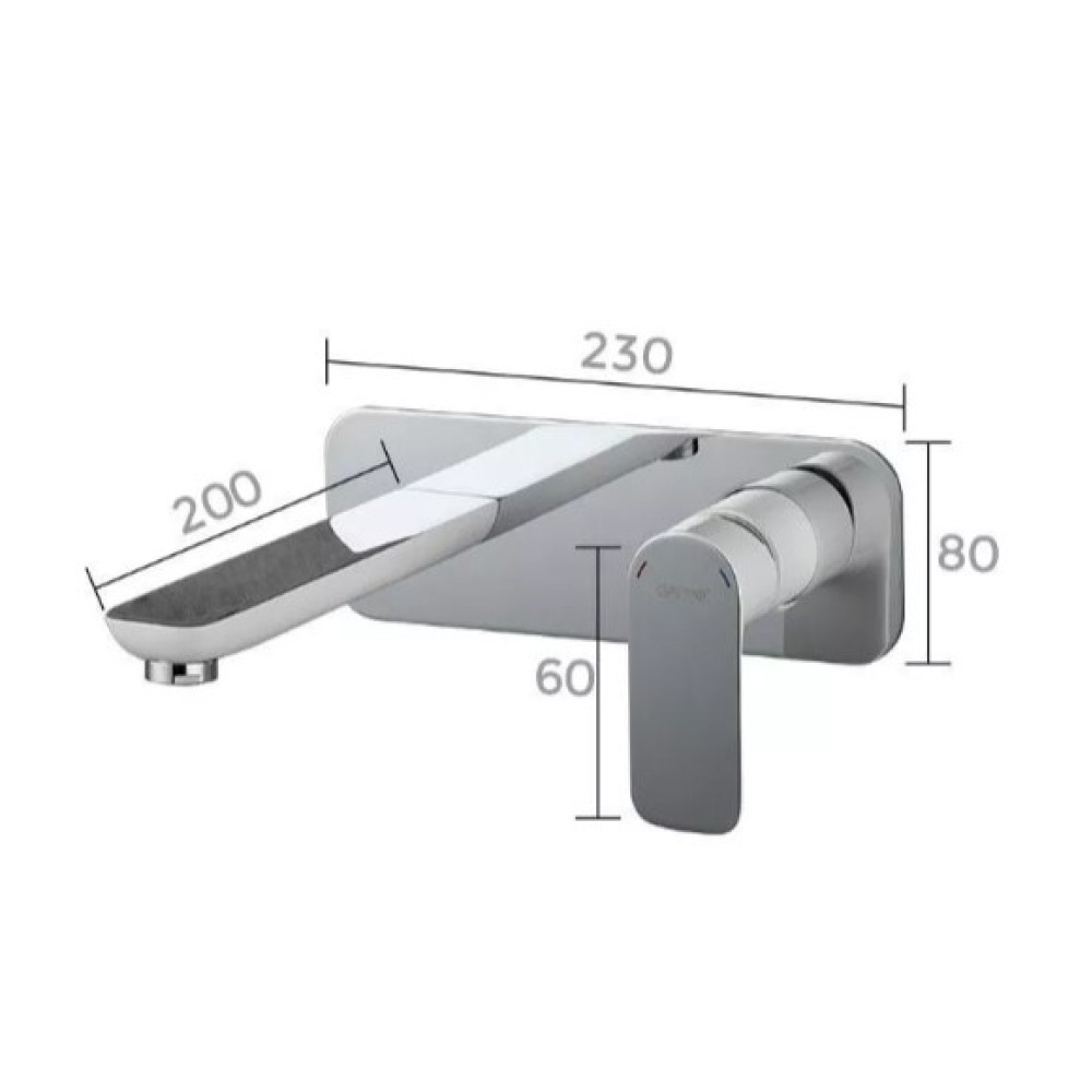 Змішувач для умивальника Gappo G1048-22