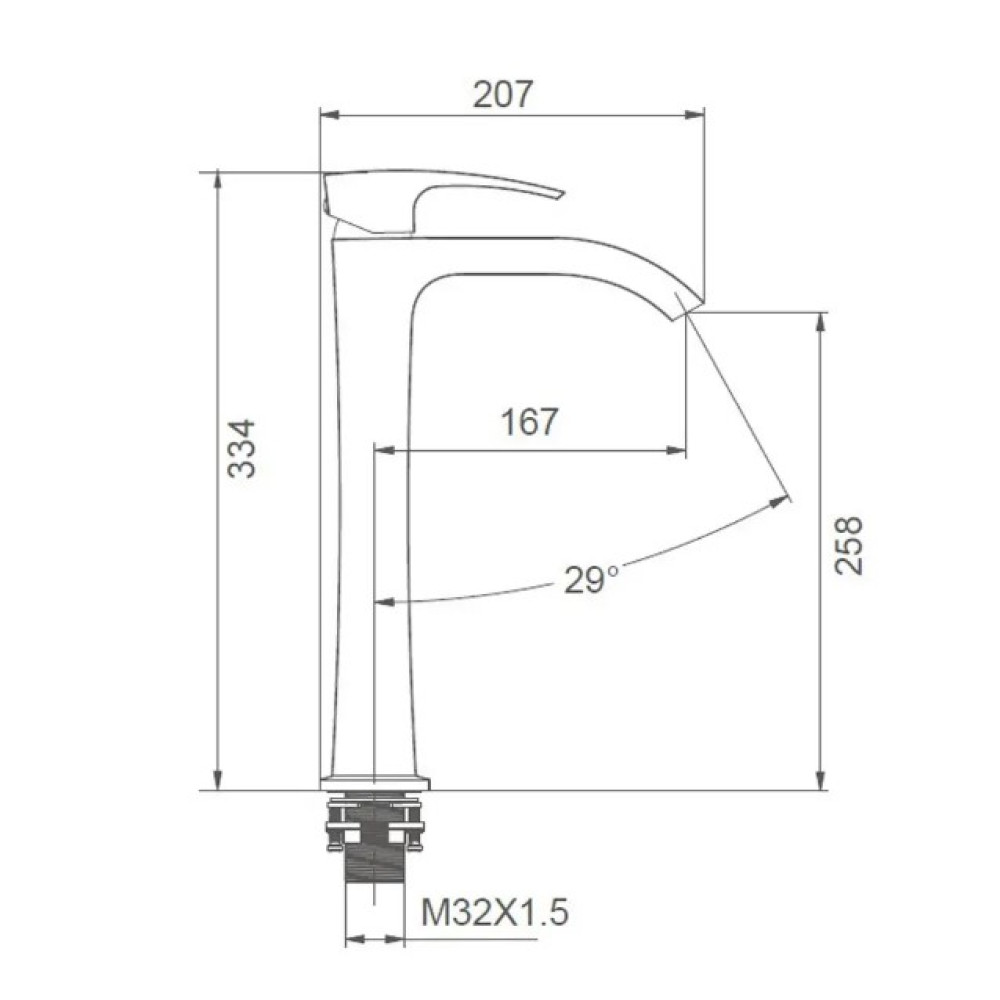 Змішувач для умивальника Gappo G1007-81