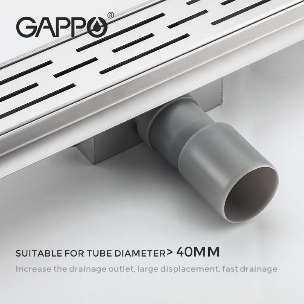 Душовий канал Gappo G89007-1 70х900 мм нержавіюча сталь