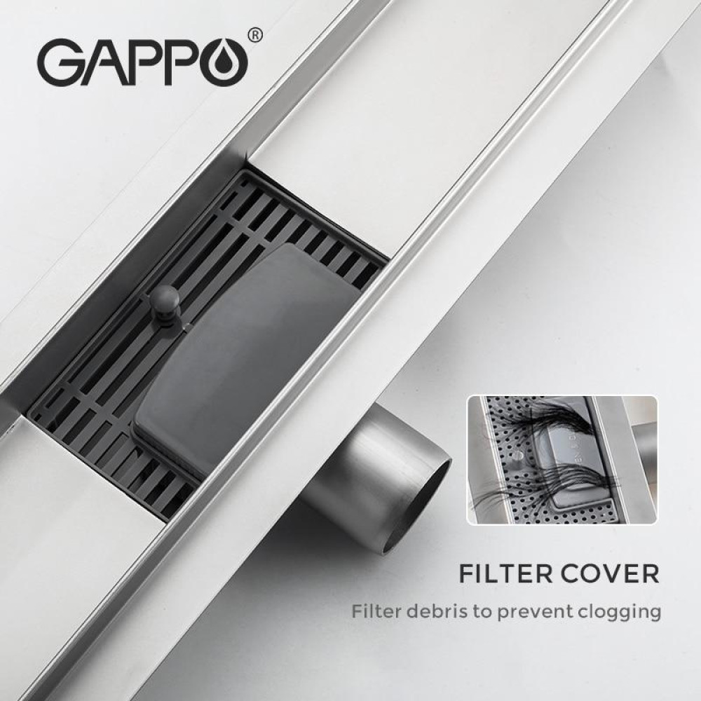 Душовий канал Gappo G89007-1 70х900 мм нержавіюча сталь