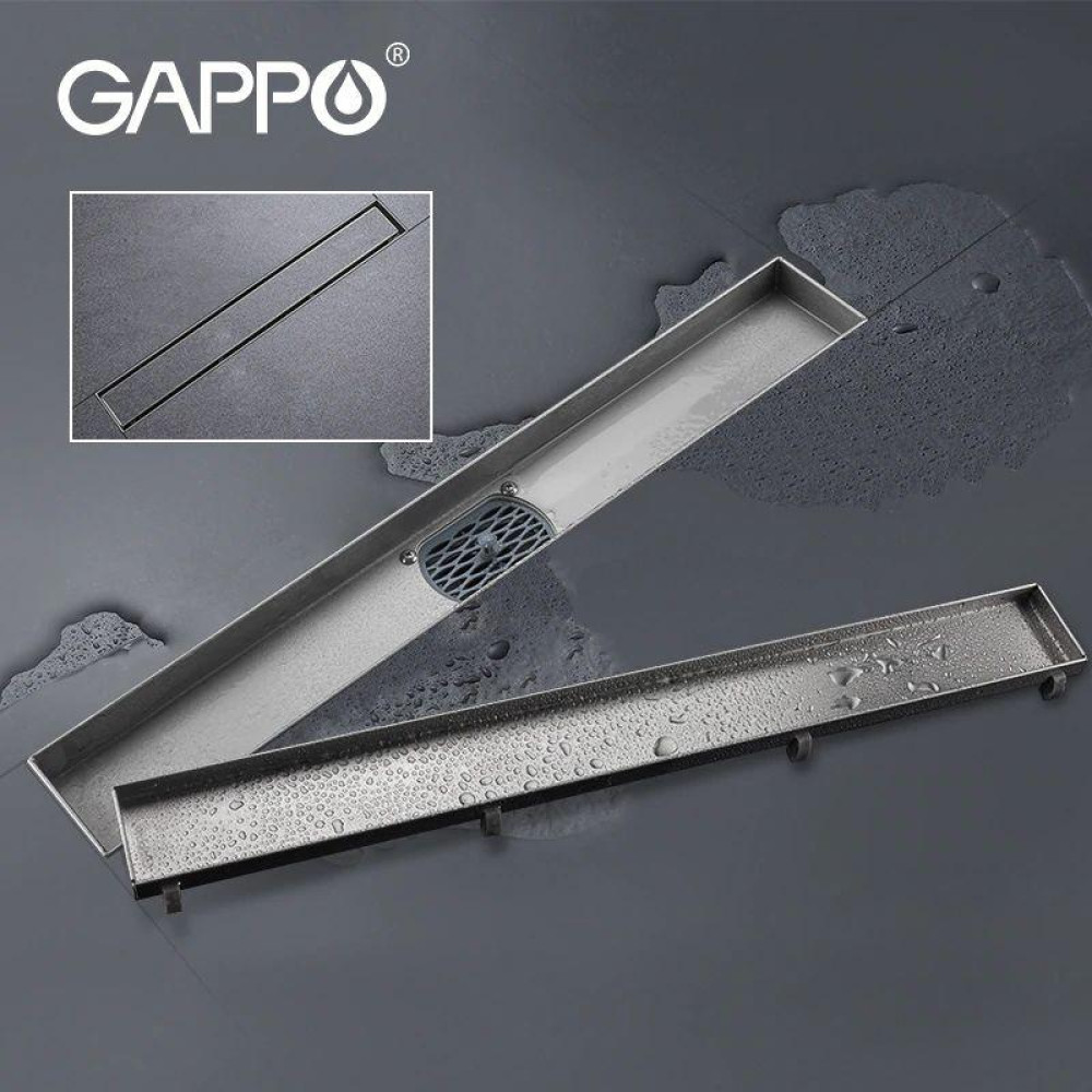 Душевой канал Gappo G89007-4 70х900 мм нержавеющая сталь под плитку