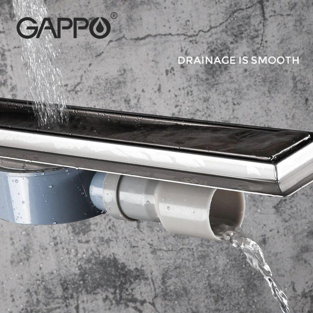 Душевой канал Gappo G89007-4 70х900 мм нержавеющая сталь под плитку