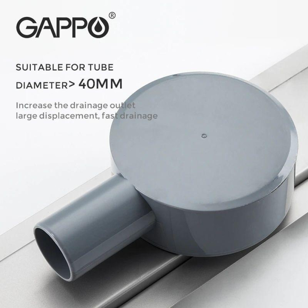 Душевой канал Gappo G810007-4 70х1000 мм нержавеющая сталь под плитку