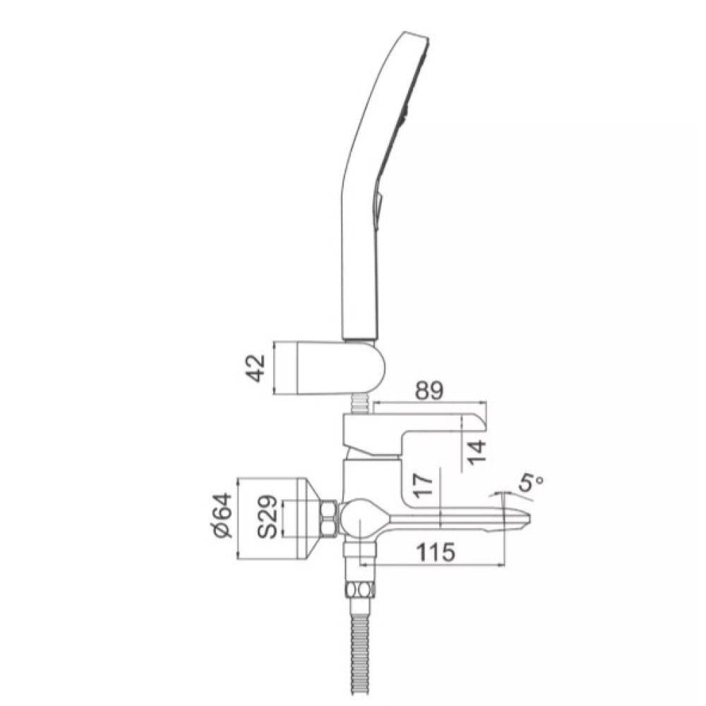 Змішувач для ванни Gappo G3203-6