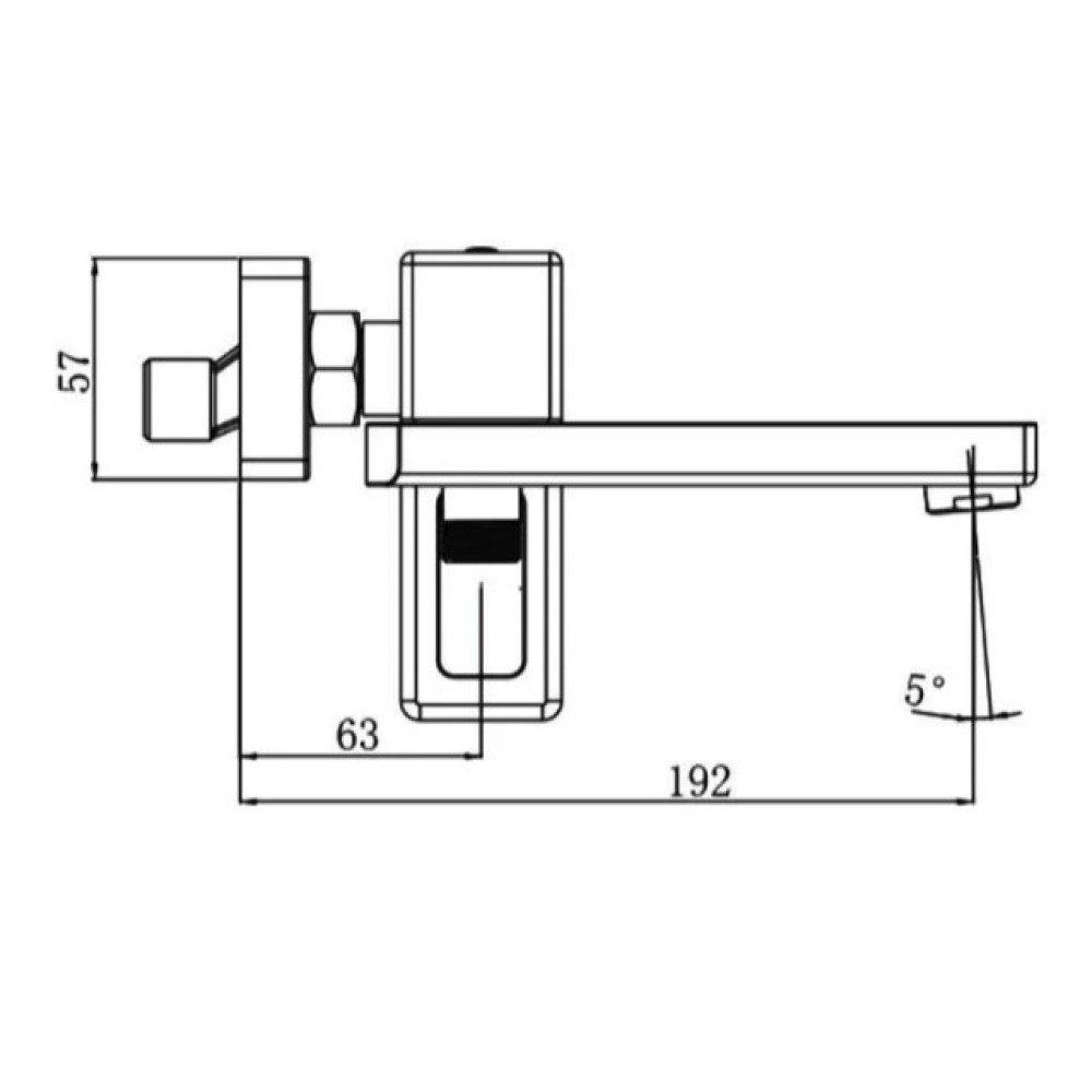 Змішувач для ванни Gappo G3217-9