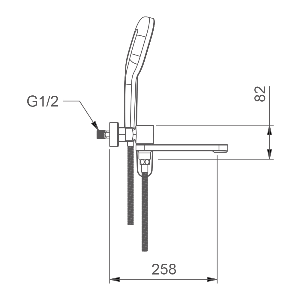 Змішувач для ванни Gappo G3210-3