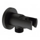 Тримач для душу з шланговим з'єднанням GENEBRE Oslo Black Cylindrical (1946 41)