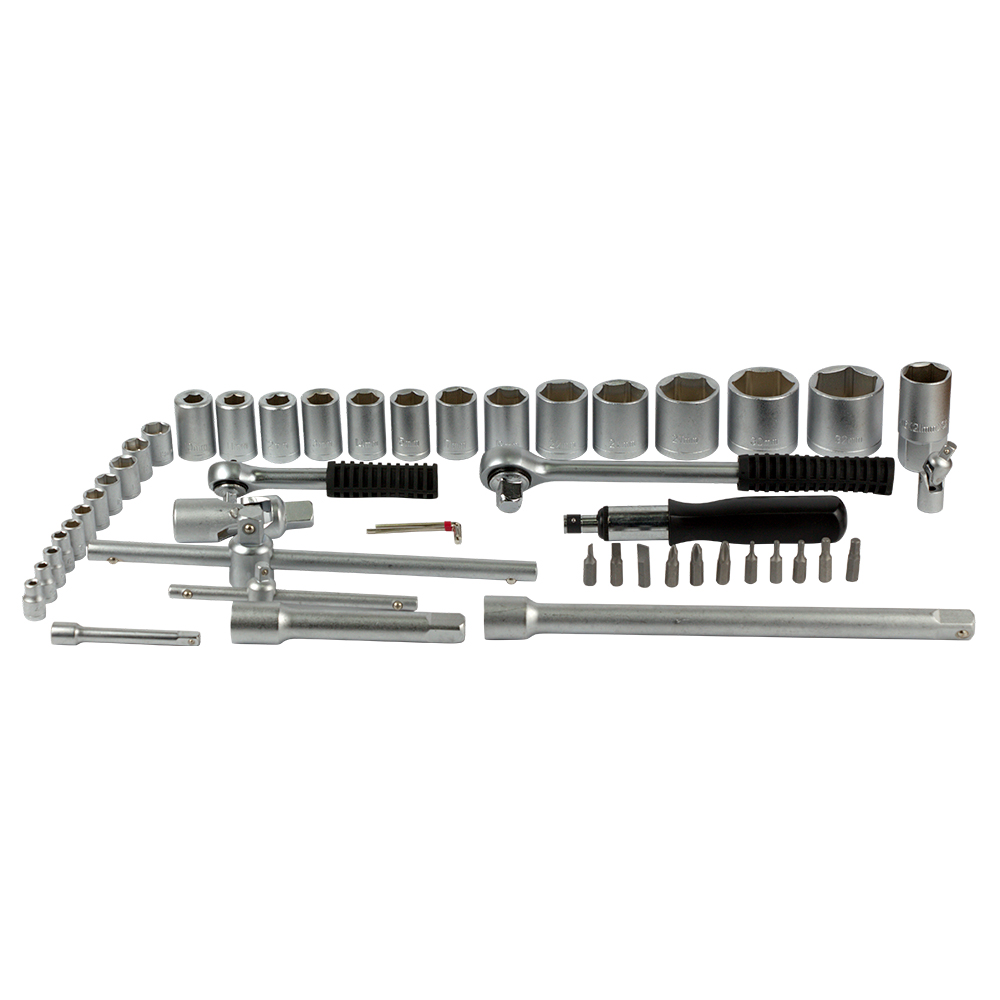 Набір насадок торцевих Grad 1/4", 1/2"+ аксесуари 51 шт (кейс) (6003105)