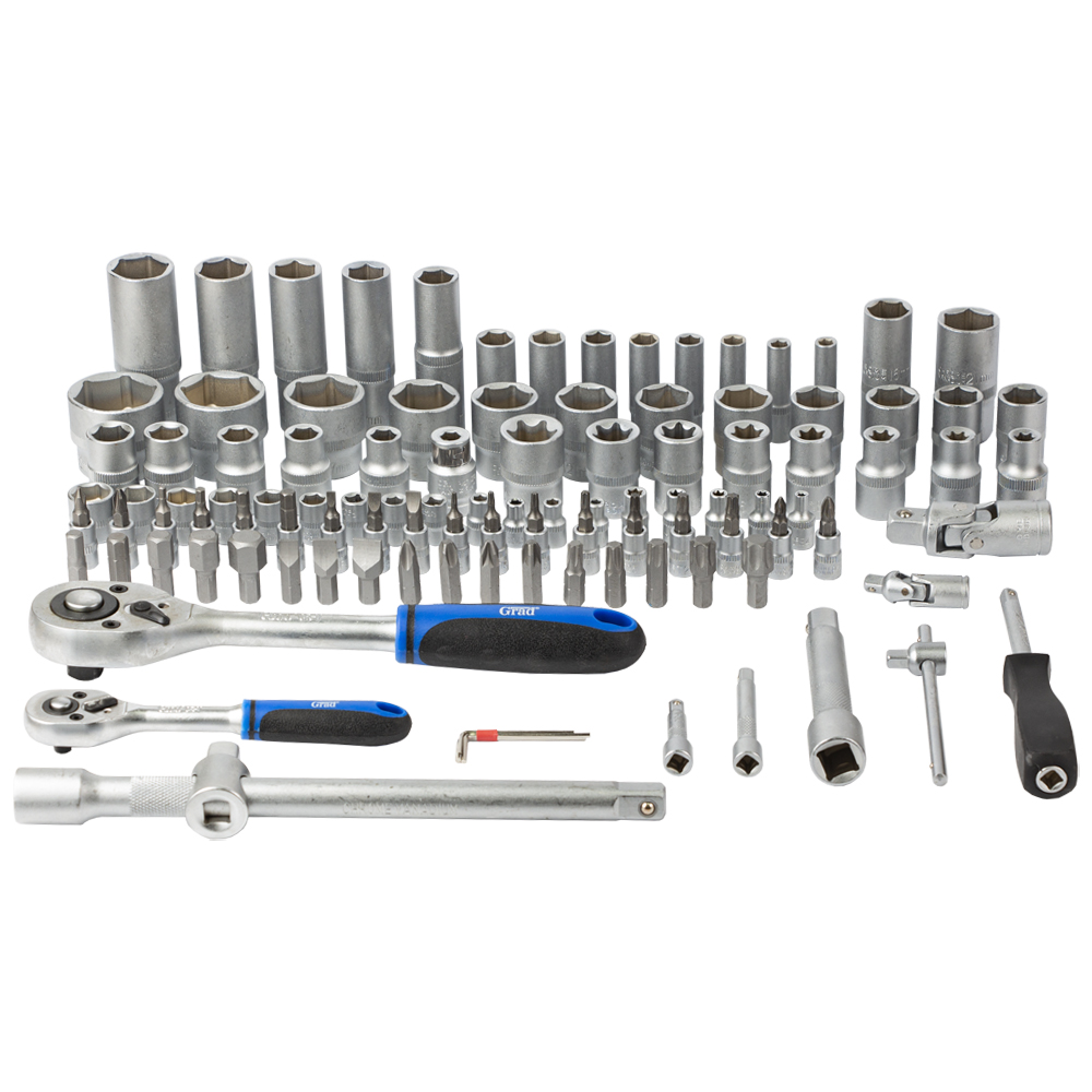 Набор торцевых насадок и бит Grad 1/4", 1/2", 108 шт Start (6003205)