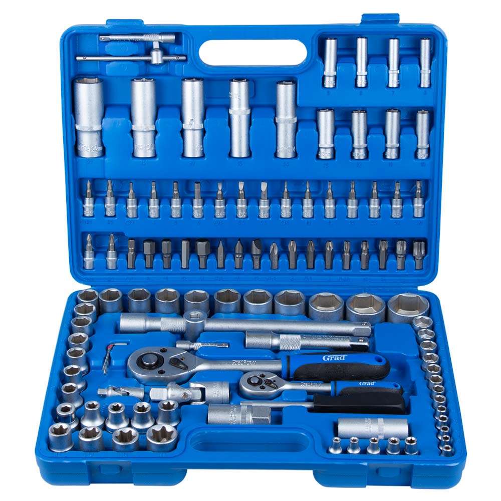 Набор торцевых насадок и бит Grad 1/4", 1/2", 108 шт Start (6003205)