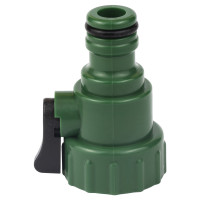 Кран запорный Grad в/р 3/4" с адаптером на коннектор 1/2" (ABS) (5016985)