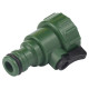 Кран запорный Grad в/р 3/4" с адаптером на коннектор 1/2" (ABS) (5016985)