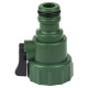 Кран запорный Grad в/р 3/4" с адаптером на коннектор 1/2" (ABS) (5016985)