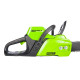 Акумуляторна ланцюгова пила Greenworks GD60CS40K2 з АКБ 2 Ah та ЗП