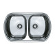 Мийка кухонна HAIBA 80x49 DOUBLE decor (HB0572)