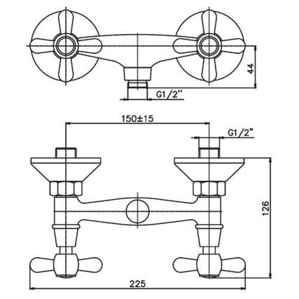 Смеситель для душа Haiba DOMINOX 003 (HB0060)