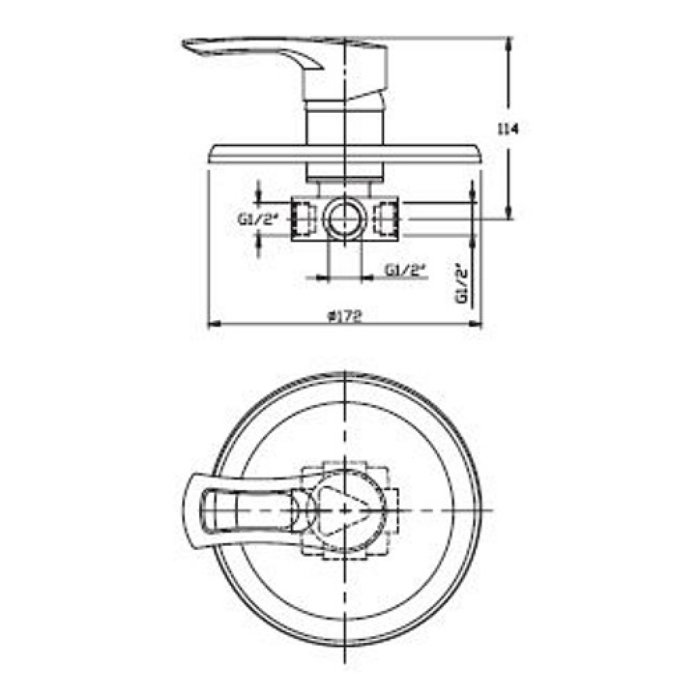 Смеситель для душа Haiba HANSBERG 003 HB0177